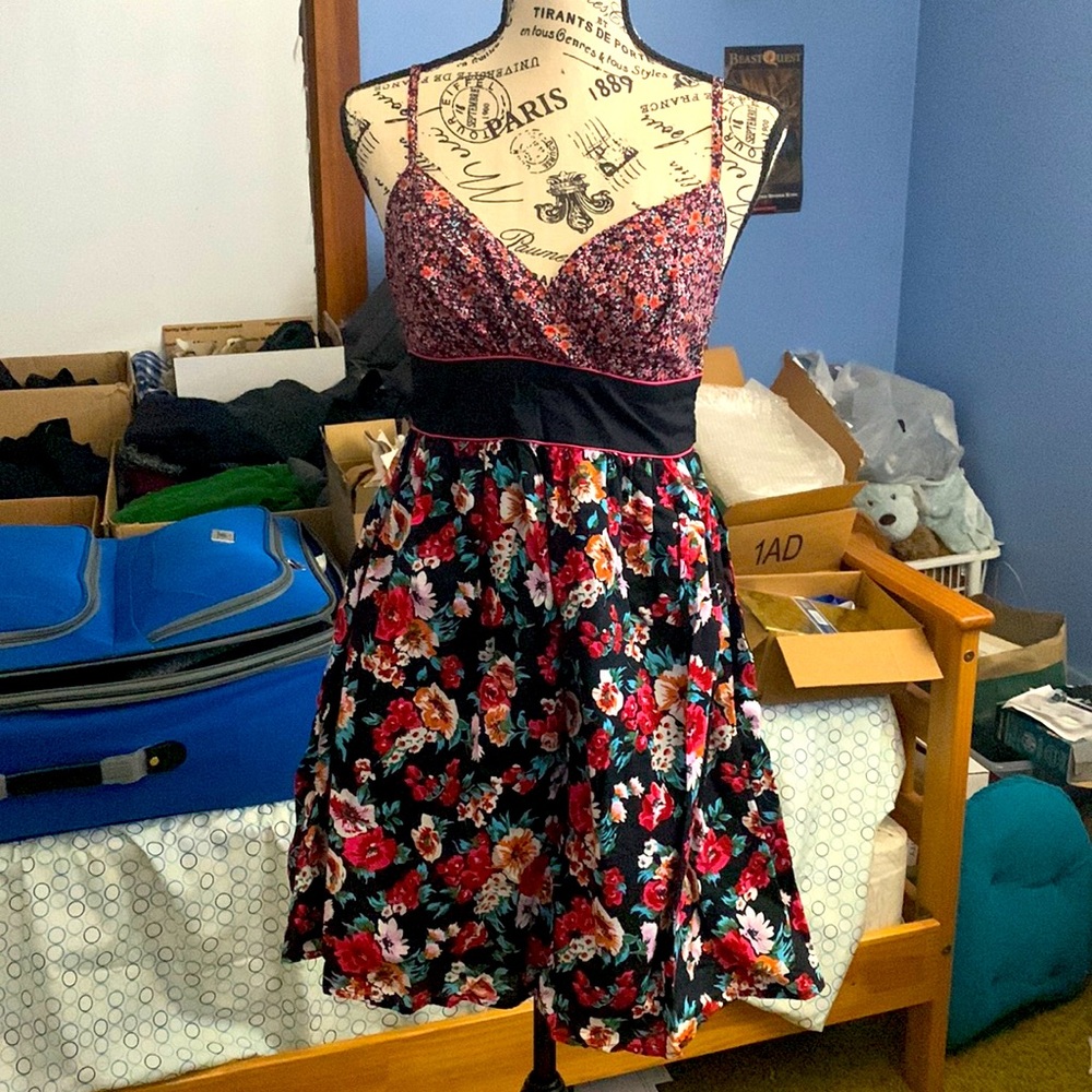 Xhilaration Colorful Floral Dress